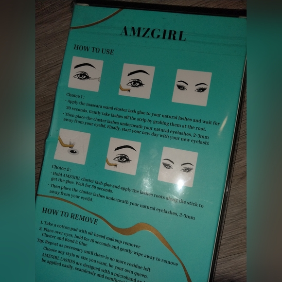 10 Pairs Eyelash Set, Wispy Amzgirl Diy Lashes, 3d Natural Soft Fluffy Mink - Picture 3 of 3